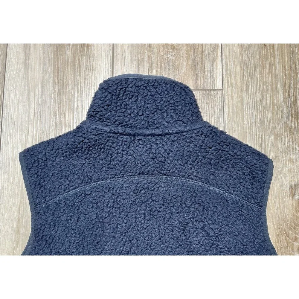Patagonia Retro Pile Fleece Zip Up Gray Vest - Women Size Medium - Picture 10 of 14